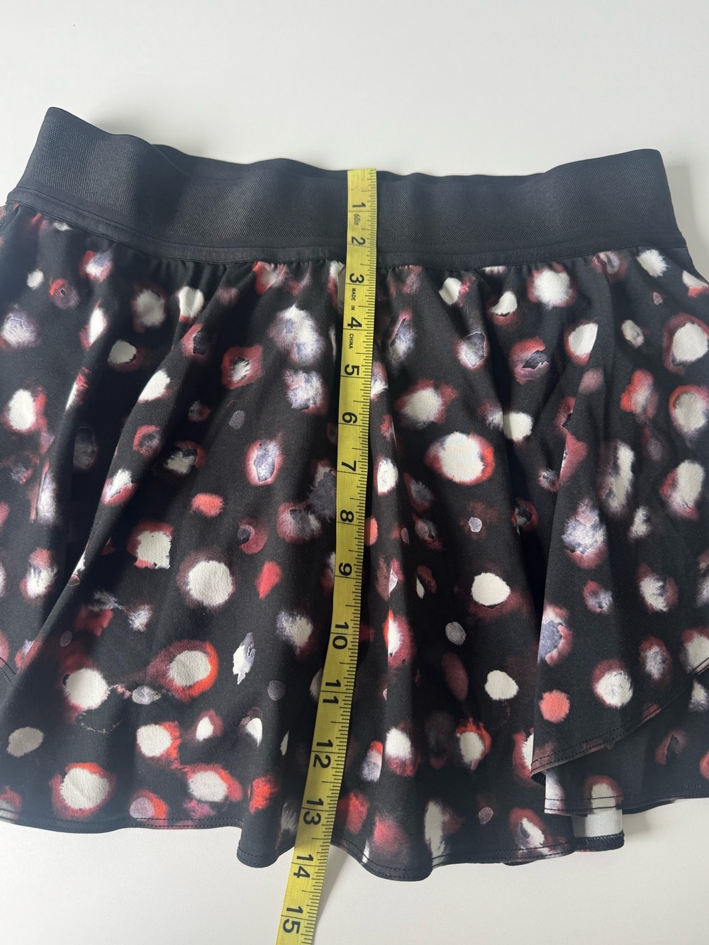 Lululemon Court Rival High-Rise Skirt Haze Dot Inverse Orange Multi - Size 8 - Picture 14 of 14
